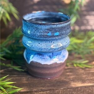 Washed Ocean Bubble Goblet